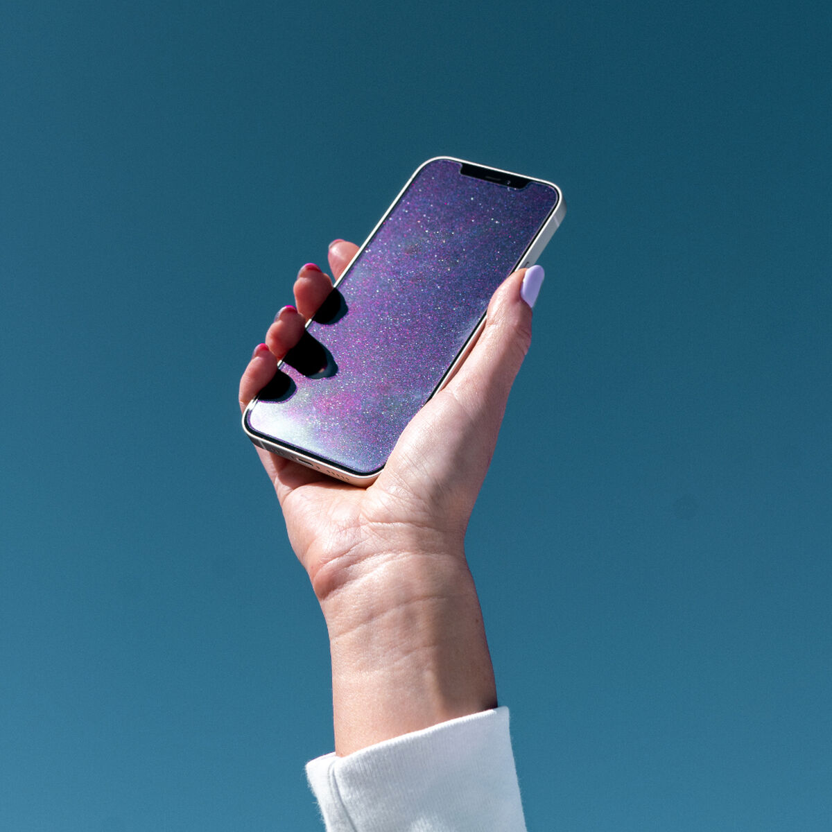 Glitter Glass - Pink - Apple iPhone 12 Pro/12/11/Xr